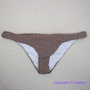 NEW Rhythm. Free‎ People Geo high cut Cheeky bikini bottom coco , size M